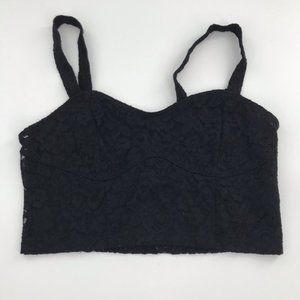 H&M Black Lace Bustier XS